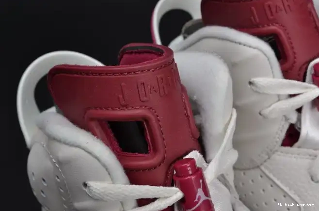 Rep TBK white 6 Air Maroon Retro Jordan 384664-116 0405